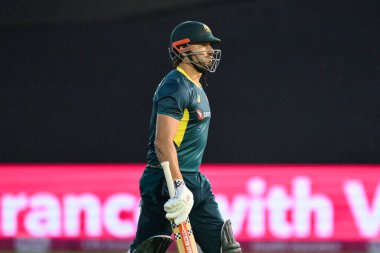 Avustralyalı Marcus Stoinis, 13 Eylül 202 'de Sophia Gardens Cricket Ground, Cardiff, Birleşik Krallık' ta 2.