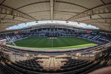 13 Eylül 2024 'te MKM Stadyumu' nda Hull City, Sheffield United 'a karşı oynanan Sky Bet Şampiyonası maçında MKM Stadyumu' nun genel görüntüsü.