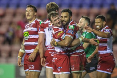 Wigan Warriors 'dan Bevan French, 13 Eylül 2024' te İngiltere 'nin Wigan kentinde oynanan The Brick Community Stadyumu' nda Wigan Warriors ile Leeds Rhinos arasındaki 26.