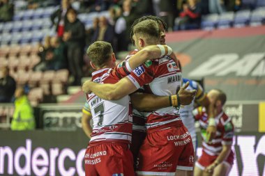 Wigan Warriors 'dan Jake Wardle, 13 Eylül 2024' te Wigan Warriors - Leeds Rhinos maçında, Wigan Stadyumu, İngiltere 'de oynanan Betfred Süper Lig 26.