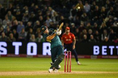 Avustralyalı Aaron Hardie, 13 Eylül 202 'de Sophia Gardens Cricket Ground, Cardiff, Birleşik Krallık' ta 2.