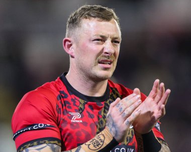 Leigh Leoparları 'ndan Josh Charnley Betfred Süper Lig 26. Raundda Leigh Leopards' a karşı Hull KR maçında Leigh Spor Köyü, Leigh, İngiltere, 13 Eylül 2024