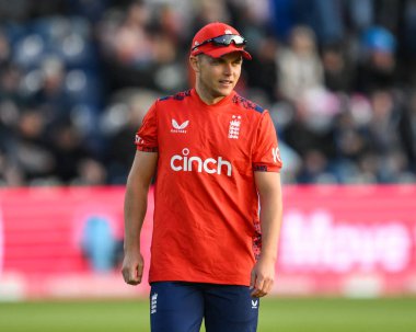 İngiltere 'den Sam Curran İkinci Vitality sırasında IT20 Serisi İngiltere - Avustralya Sophia Gardens Cricket Ground, Cardiff, Birleşik Krallık, 13 Eylül 202