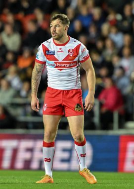 Mark Percival of St. Helens during the Betfred Super League Round 26 match St Helens vs Castleford Tigers at Totally Wicked Stadium, St Helens, United Kingdom, 13th September 2024 clipart