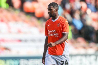 Blackpool 'dan Odeluga Offiah Gökyüzü İddia Ligi 1 maçı sırasında Blackpool Exeter City' ye karşı Bloomfield Road, Blackpool, Birleşik Krallık, 14 Eylül 2024