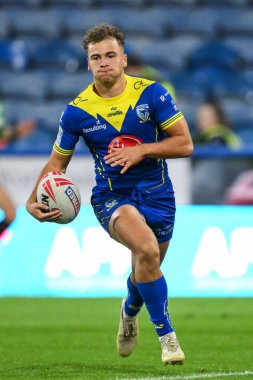 Warrington Wolves 'tan Cai Taylor-Wray Betfred Süper Lig 26. Raundda John Smith Stadyumu' nda Huddersfield Giants 'a karşı Warrington Wolves maçına gidiyor.