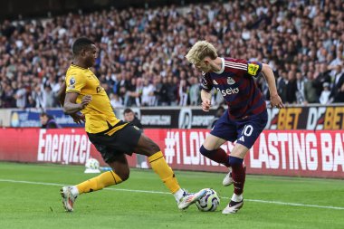 Wolverhampton Wanderers takımından Yerson Mosquera, İngiltere, Wolverhampton 'da 15 Eylül 2024' te oynanan Premier League maçında Wolverhampton Wanderers - Newcastle United maçında Newcastle United 'ı yendi.