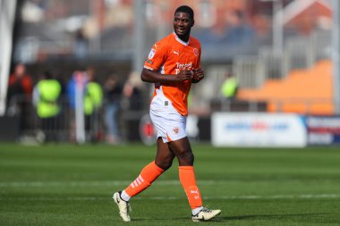 Blackpool 'dan Odeluga Offiah Gökyüzü İddia Ligi 1 maçı sırasında Blackpool Exeter City' ye karşı Bloomfield Road, Blackpool, Birleşik Krallık, 14 Eylül 2024