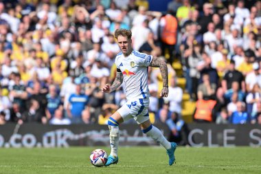 Leeds United takımından Joe Rodon, Leeds Road, Leeds, İngiltere 'de Leeds United' a karşı 14 Eylül 2024 'te oynanan Sky Bet Şampiyonası maçında...