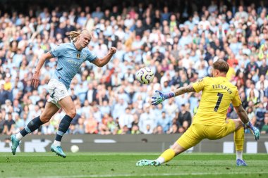Manchester City 'den Erling Haaland Premier League maçında Manchester City ile Brentford arasında 14 Eylül 2024' te Etihad Stadyumu 'nda 2-1 berabere kaldı.