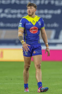 Warrington Wolves 'tan Matty Ashton Betfred Süper Lig 26. Raundda Huddersfield Giants' a karşı Warrington Wolves maçı sırasında John Smith 'in Stadyumu, Huddersfield, İngiltere, 14 Eylül 2024