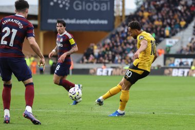 Wolverhampton Wanderers 'dan Matheus Cunha, İngiltere' nin Wolverhampton kentinde 15 Eylül 2024 tarihinde oynanan Premier League maçında Wolverhampton Wanderers - Newcastle United maçında gol attı.