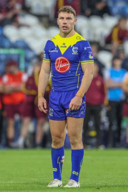 Warrington Wolves 'dan George Williams Betfred Süper Lig 26. Raundda Huddersfield Giants' a karşı Warrington Wolves maçı sırasında John Smith Stadyumu, Huddersfield, İngiltere, 14 Eylül 2024