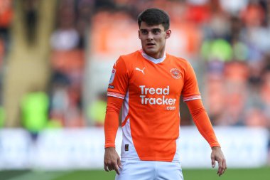 Blackpool 'dan Rob Apter, Sky Bet Ligi 1 maçı sırasında Blackpool - Exeter City maçı, Bloomfield Road, Blackpool, İngiltere, 14 Eylül 2024