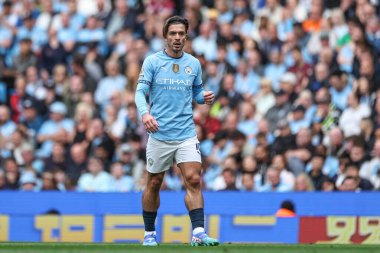 Manchester City ile Brentford arasındaki Premier League maçı sırasında Manchester City 'den Jack Grealish, Etihad Stadyumu, Manchester, İngiltere, 14 Eylül 2024