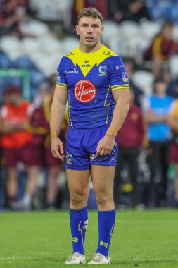 George Williams of Warrington Wolves during the Betfred Super League Round 26 match Huddersfield Giants vs Warrington Wolves at John Smith's Stadium, Huddersfield, United Kingdom, 14th September 2024 clipart