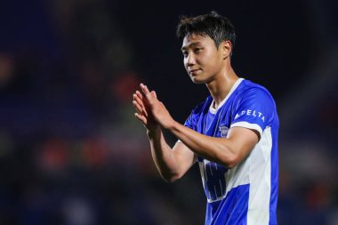 Birmingham City 'den Paik Seung Ho, Birmingham City' nin St. Andrew 's @ Knighthead Park, Birmingham, Birleşik Krallık, 16 Eylül 2024' te oynadığı 1.