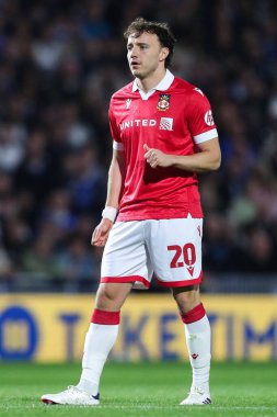 Wrexham takımından Ollie Rathbone, Birmingham City ile Wrexham maçında St. Andrew 's @ Knighthead Park, Birmingham, İngiltere, 16 Eylül 2024