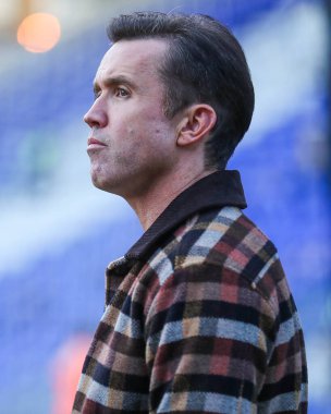 Rob McElhenney, Birmingham City çalışanları ile 16 Eylül 2024 'te St. Andrew' s @ Knighthead Park, Birmingham, İngiltere 'de oynanan Sky Bet 1 maçı öncesinde konuştu.