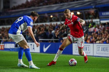 Wrexham takımından James McClean, Birmingham City - Wrexham maçında St. Andrew 's @ Knighthead Park, Birmingham, İngiltere, 16 Eylül 2024