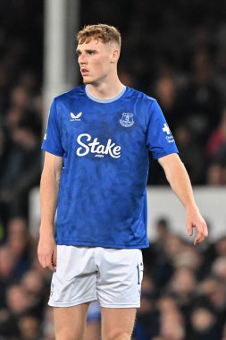 Everton 'dan Jake O' Brien Carabao Kupası maçı sırasında Everton, Southampton 'a karşı Goodison Park, Liverpool, İngiltere, 17 Eylül 2024