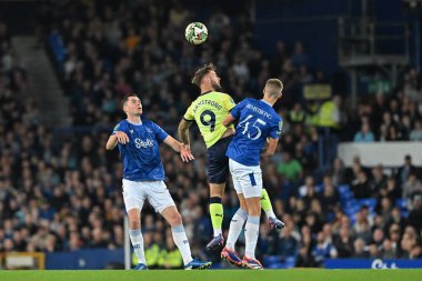 Southampton 'dan Adam Armstrong, 17 Eylül 2024' te Goodison Park, Liverpool, İngiltere 'de oynanan Everton-Southampton Carabao Kupası karşılaşmasında topa önderlik ediyor.