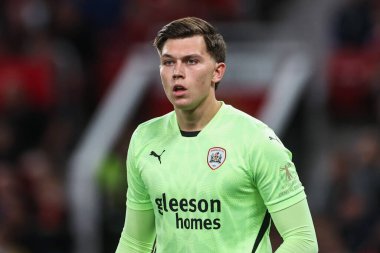 Barnsley 'den Gabriel Slonina, 17 Eylül 2024' te Manchester United 'ın Old Trafford, Manchester' da Barnsley 'e karşı oynadığı Carabao Kupası 3. Raundda