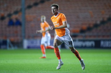 Blackpool 'dan Jake Beesley Carabao Kupası maçı sırasında Blackpool - Sheffield Çarşamba günü Bloomfield Road, Blackpool, İngiltere, 17 Eylül 2024