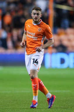 Blackpool 'dan Elliot Embleton Carabao Kupası maçı sırasında Blackpool - Sheffield Çarşamba günü Bloomfield Road, Blackpool, İngiltere, 17 Eylül 2024