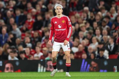 Manchester United 'dan Alejandro Garnacho 17 Eylül 2024 tarihinde Old Trafford, Manchester, Birleşik Krallık' ta oynanan Carabao Kupası 3. Raundda Manchester United - Barnsley maçında