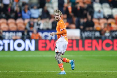 Blackpool 'dan Hayden Coulson Carabao Kupası maçı sırasında Blackpool - Sheffield Çarşamba günü Bloomfield Road, Blackpool, İngiltere, 17 Eylül 2024