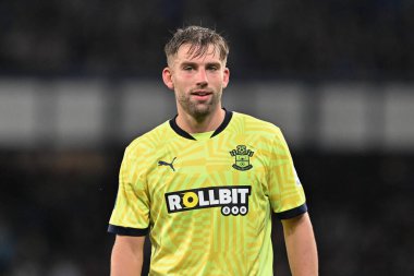 Southampton 'dan Charlie Taylor Carabao Kupası maçı sırasında Everton, Southampton' a karşı Goodison Park, Liverpool, İngiltere, 17 Eylül 2024