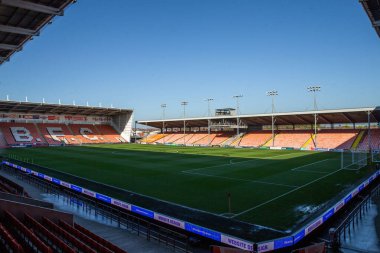 Blackpool 'un evi Bloomfield Road' da, Carabao Kupası karşılaşması öncesinde Blackpool 'un genel görünümü Blackpool - Sheffield Çarşamba günü Bloomfield Road, Blackpool, Birleşik Krallık, 17 Eylül 2024