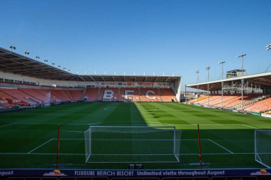 Blackpool 'un evi Bloomfield Road' da, Carabao Kupası karşılaşması öncesinde Blackpool 'un genel görünümü Blackpool - Sheffield Çarşamba günü Bloomfield Road, Blackpool, Birleşik Krallık, 17 Eylül 2024