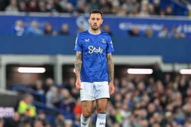 Everton 'dan Dwight McNeil Carabao Kupası maçı sırasında Everton, Southampton' a karşı Goodison Park, Liverpool, İngiltere, 17 Eylül 2024