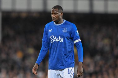Everton 'dan Abdoulaye Doucour Carabao Kupası maçı sırasında Everton, Southampton' a karşı Goodison Park, Liverpool, Birleşik Krallık, 17 Eylül 2024