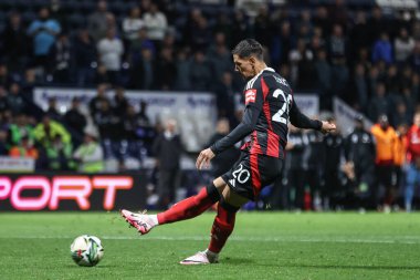 Fulham 'dan Saa Luki, 17 Eylül 2024' te İngiltere 'nin Deepdale kentinde oynanan Carabao Kupası maçında Preston North End Fulham' a karşı oynadığı maçta penaltıyı kaydetti.