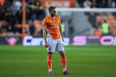 Blackpool 'dan Elliot Embleton Carabao Kupası maçı sırasında Blackpool - Sheffield Çarşamba günü Bloomfield Road, Blackpool, İngiltere, 17 Eylül 2024