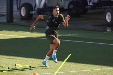 Manchester City 'den Rodri UEFA Şampiyonlar Ligi Manchester City - Inter Milan Basın Konferansı sırasında Etihad Stadyumu, Manchester, İngiltere, 17 Eylül 2024