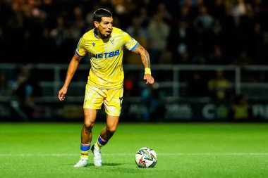 Daniel Munoz of Crystal Palace in action during the Carabao Cup match Queens Park Rangers vs Crystal Palace at Kiyan Prince Foundation Stadium, London, United Kingdom, 17th September 2024 clipart