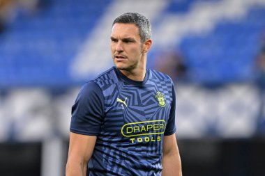 Southampton 'dan Alex McCarthy, 17 Eylül 2024' te Goodison Park, Liverpool 'da oynanan Everton-Southampton Carabao Kupası karşılaşması öncesinde ısınıyor.