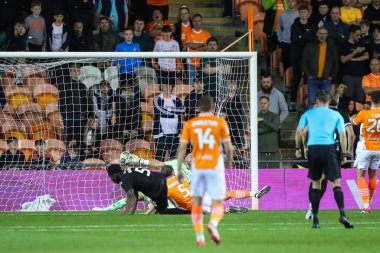 Çarşamba günü Sheffield 'li DiShon Bernard, 17 Eylül 2024' te Bloomfield Road, Blackpool, İngiltere 'de oynanan Carabao Kupası maçında 1-0 berabere kaldı.