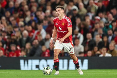 Manchester United 'dan Manuel Ugarte, 17 Eylül 2024 tarihinde Old Trafford, Manchester, Birleşik Krallık' ta oynanan Carabao Kupası 3. Raundda Manchester United ile Barnsley karşılaşacak.