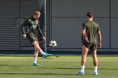 Manchester City UEFA Şampiyonlar Ligi - Inter Milan Basın Konferansı sırasında Manchester City 'den Kevin De Bruyne, Etihad Stadyumu, Manchester, İngiltere, 17 Eylül 2024