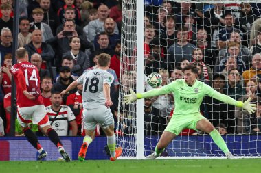 Manchester United takımından Christian Eriksen, 17 Eylül 2024 'te Old Trafford, Manchester' da oynanan Carabao Kupası 3. tur karşılaşmasında 6-0 berabere kaldı.