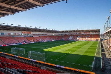 Blackpool 'un evi Bloomfield Road' da, Carabao Kupası karşılaşması öncesinde Blackpool 'un genel görünümü Blackpool - Sheffield Çarşamba günü Bloomfield Road, Blackpool, Birleşik Krallık, 17 Eylül 2024