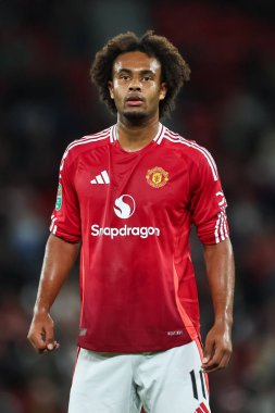 Manchester United 'dan Joshua Zirkzee Carabao Kupası 3. Raundda Manchester United' a karşı Old Trafford, Manchester, Birleşik Krallık, 17 Eylül 2024