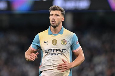 Manchester City 'den Rben Dias UEFA Şampiyonlar Ligi sahne maçı sırasında Manchester City - Inter Milan Etihad Stadyumu, Manchester, İngiltere, 18 Eylül 2024