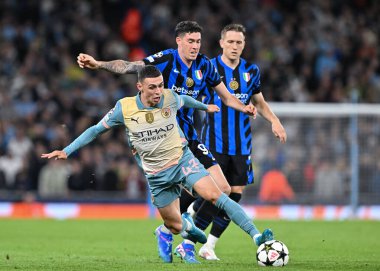 Inter Milan 'dan Alessandro Bastoni, Manchester City - Inter Milan maçında Manchester City - Etihad Stadyumu, Manchester, İngiltere, 18 Eylül 2024