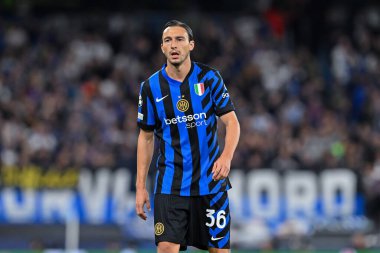 UEFA Şampiyonlar Ligi sahne maçı sırasında Inter Milan 'dan Matteo Darmian 18 Eylül 2024' te Etihad Stadyumu 'nda Manchester City ile Inter Milan arasında oynanacak.